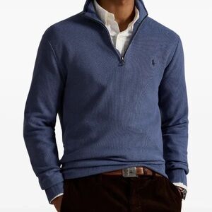 Polo Ralph Lauren Men's Navy Zip-Up Sweater